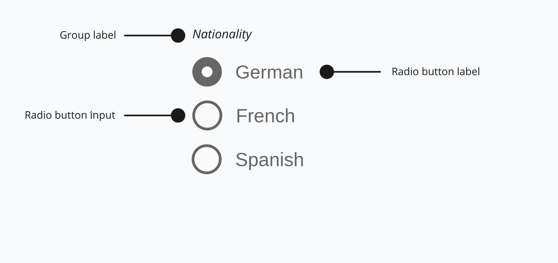 Anatomy of radio component