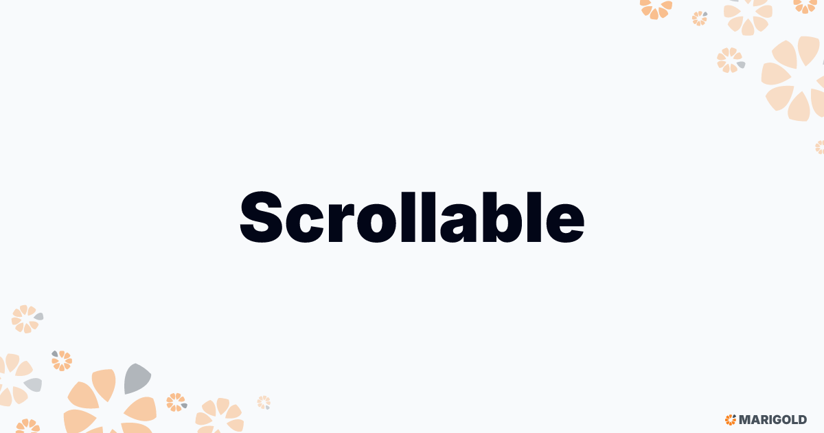 Scrollable
