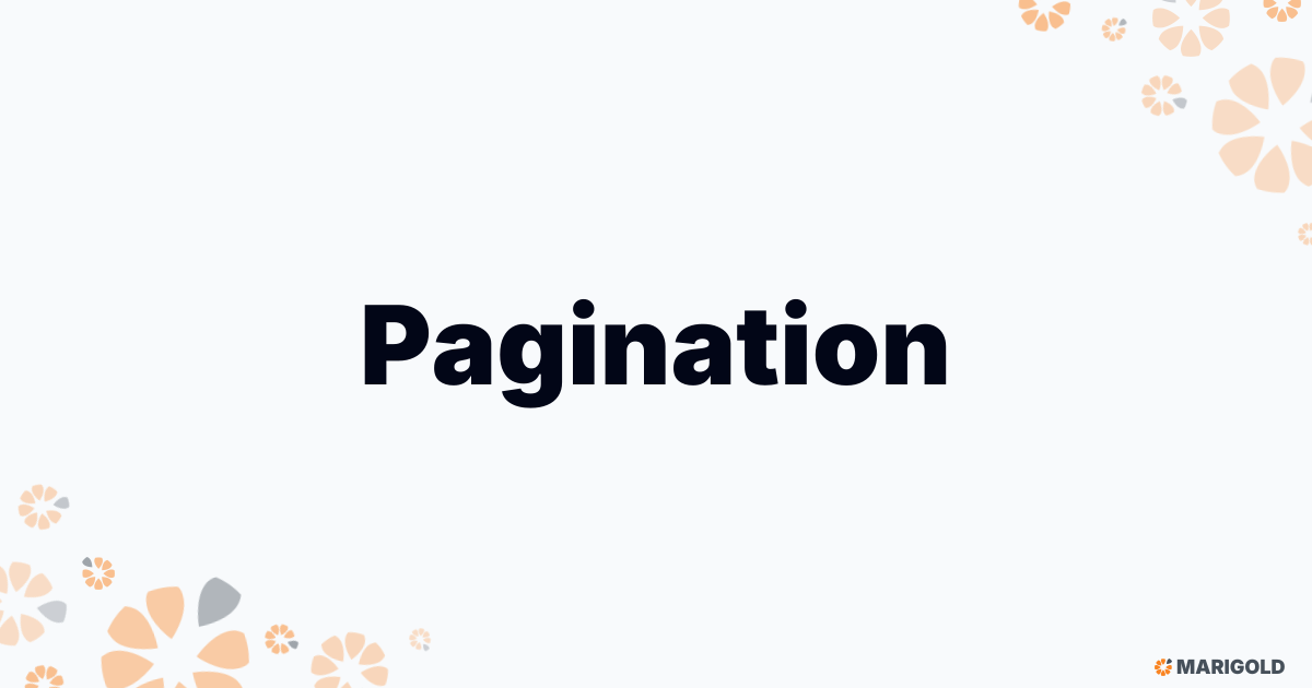 Pagination