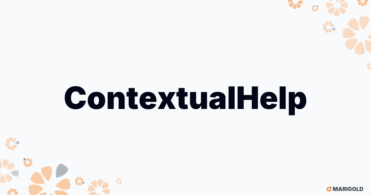 ContextualHelp