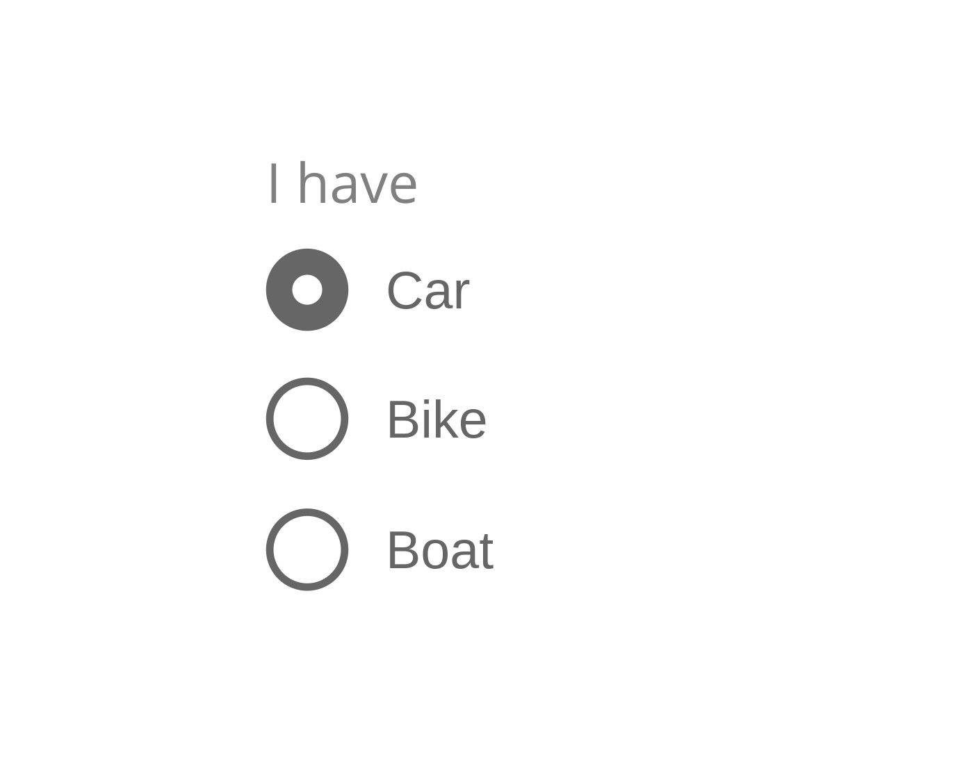 Don't use radio buttons when multiple items can be selected.