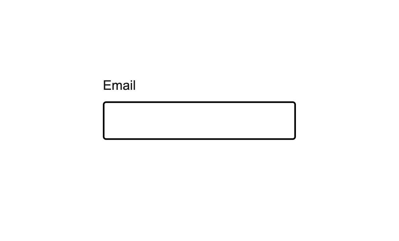 Do: Use label instead of a placeholder